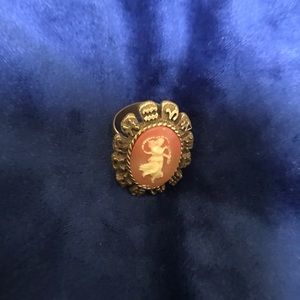 Vintage Cameo Zodiac Ring Adjustable size